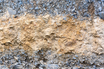 stone texture background layers of crust