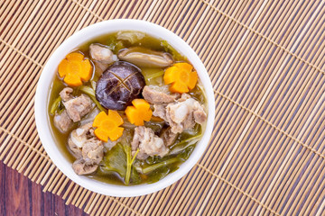 Mixture of vegetable soup