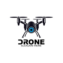 drone logo template vector icon. photography drone vector. quad copter vector icon

