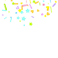 Sprinkles grainy. Cupcake dessert bakery confetti