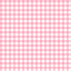 Seamless tartan pattern. Plaid repeat vector Available in pink and white Designed for publication, gift wrapping, textiles, chess table backgrounds for tablecloths.