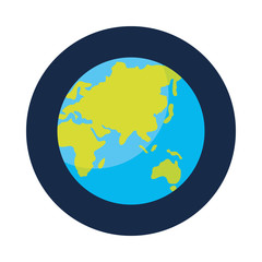 world planet earth isolated icon