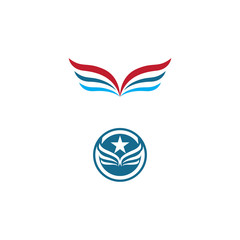 Wing  Logo Template vector icon