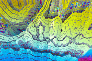 3D render. The embossed background texture, 3d illustration, volumetric drawing. Textures for the design. Three-dimensional texture. 3D Fractal shape.