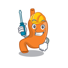 stomach caricature design concept worked as an automotive