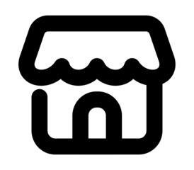 shop icon vector for web and app