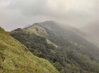 Fototapeta premium mountain landscape with clouds