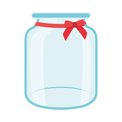 donation jar glass isolated icon