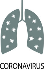 banner coronavirus, virus, pneumonia in the lungs black and white. lung infection, lungs are infected coronavirus image.
