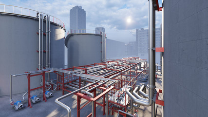 A water tank is a container for storing water.