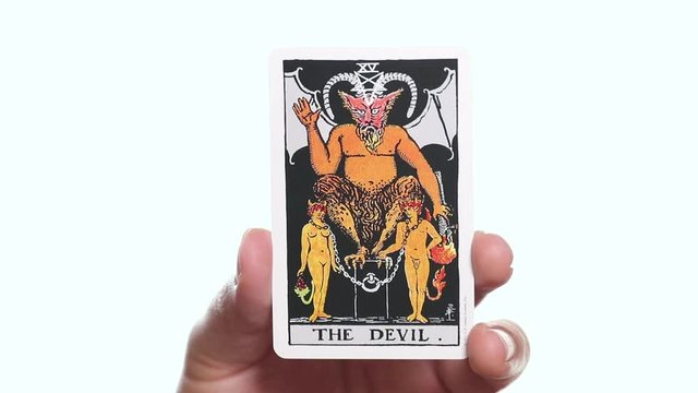 Tarot cards reading. THE DEVIL.