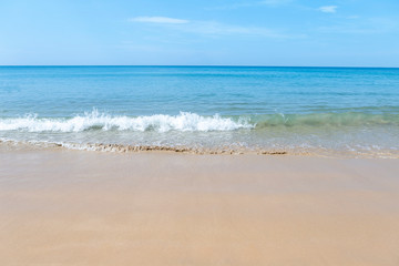 Beautiful beach in south of Thailand, summer outdoor day light, holiday and vacation destination