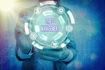 Handwriting text writing Stress Management. Conceptual photo method of limiting stress and its effects by learning ways