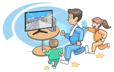 お部屋でランニング