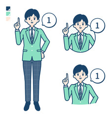 simple school boy Green Blazer_Counting-as-1