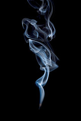 smoke on black background
