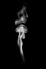 smoke on black background