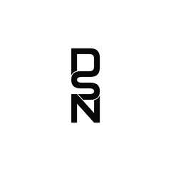 dsn letter original monogram logo design