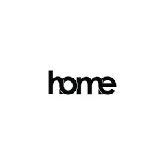 home letter original monogram logo design