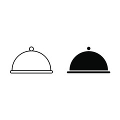 kitchen furniture icon logo in the restaurant symbols of pots, pans, blenders, food hoods, cups, knives, chef hats, bowl shoes and etc. for the design of banners, logo posters, business cards.