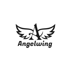 Angel Logo Design Vector Illustration Template Idea
