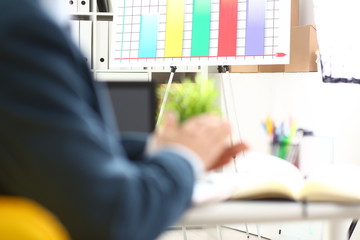 Man in suit clap his arms congrats