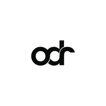 odr letter original monogram logo design