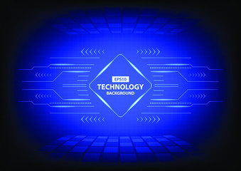 Blue Technology Abstract Vector EPS10
