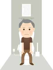 便秘のおじいさん