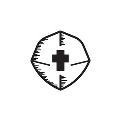An isolated shield icon.