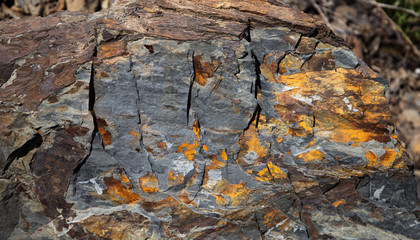 stone rock paintings with paints and wind by the artist of nature