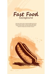 Fast food background