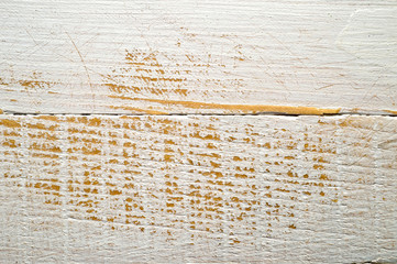 The texture of a wooden background consisting of boards painted with white paint, designed for photographs.