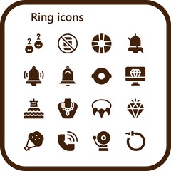 ring icon set