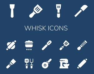 Modern Simple Set of whisk Vector filled Icons