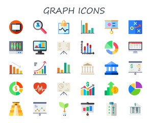 graph icon set