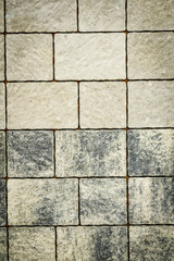 Background of white grey brick wall