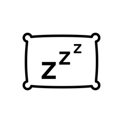 pillow icon design vector template