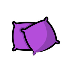 pillow icon design vector template