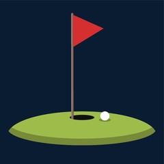 Golf pole