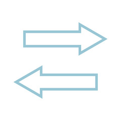 arrows direction line style icon