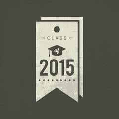 A class of 2015 tag illustration.