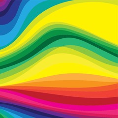 Rainbow wave background