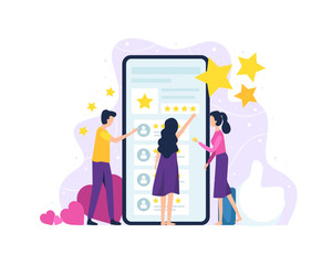 Concept of customer reviews and satisfaction