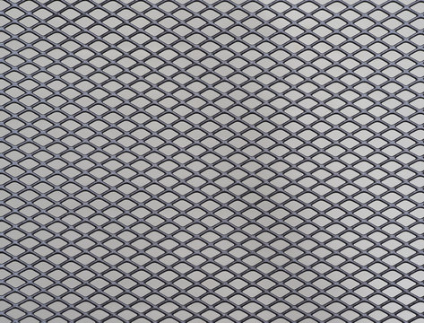 Graues Metallgitter als Hintergrund