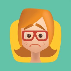 Girl feeling dejected