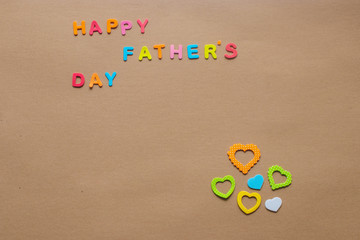 Fondo del día del padre con corazones