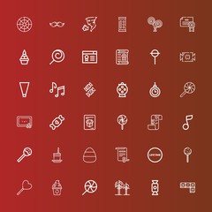 Editable 36 swirl icons for web and mobile