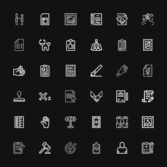 Editable 36 agreement icons for web and mobile