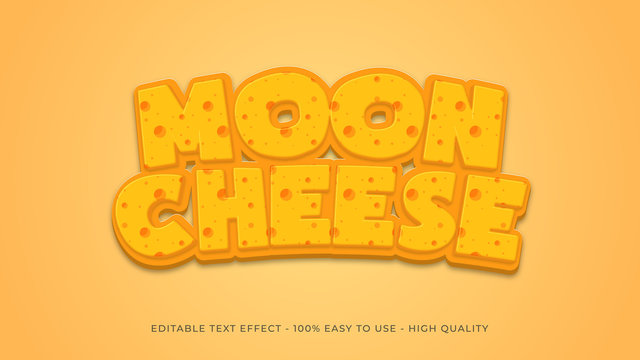 cheese text effect concept